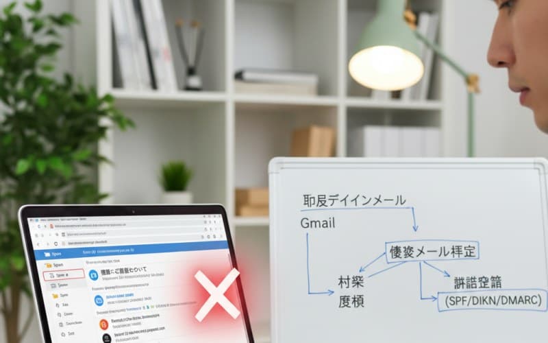 独自ドメインメールがGmailで迷惑メールに!原因と確実な対策【プロが教える完全ガイド】